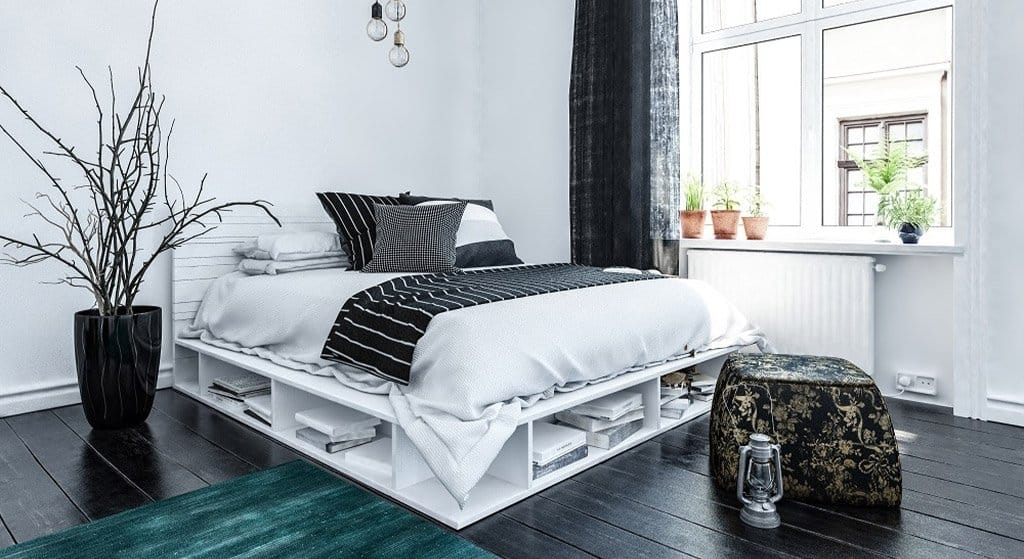 Ide Ruang Bawah Katil Ringkas - Deco Bilik Tidur Kecil Simple