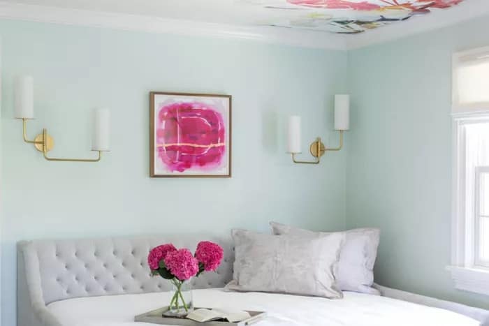 idea cat bilik tidur warna pastel