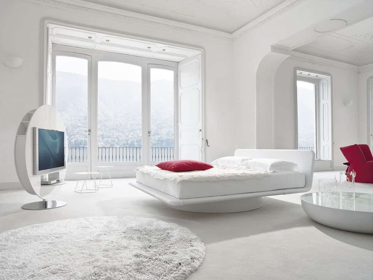 bilik tidur mewah putih