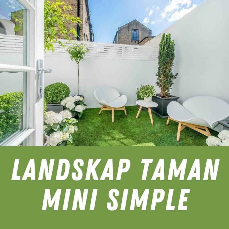 Landskap taman mini simple