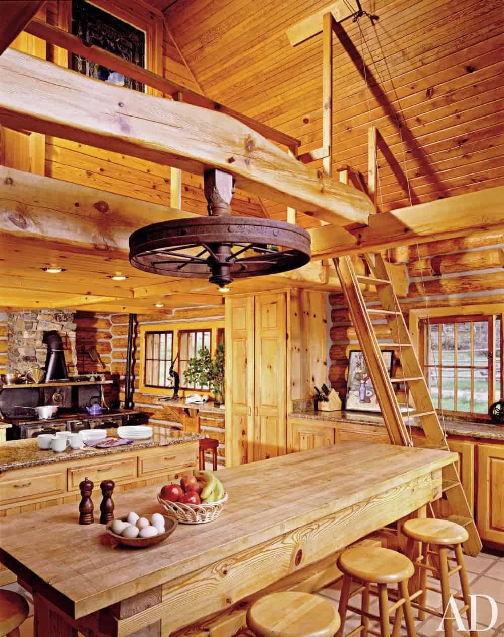 idea deko dapur rumah kampung rustik