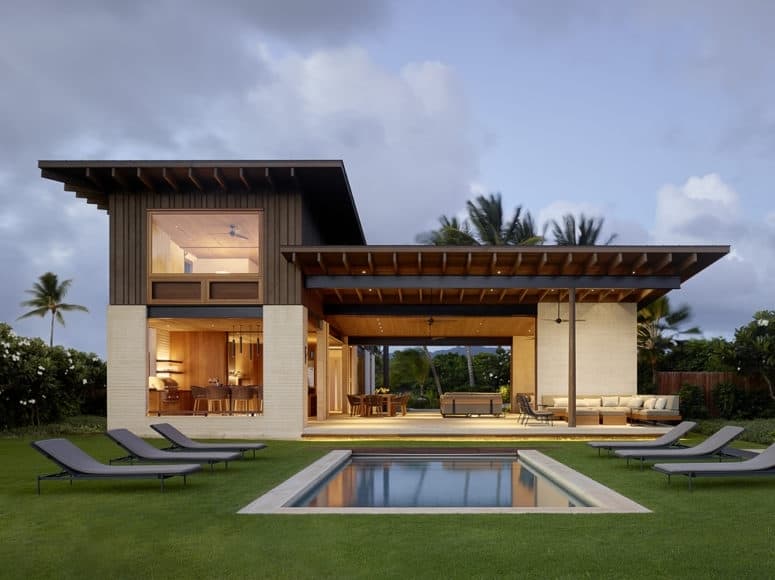 Rumah Dalaman Dan Luaran Yang Menakjubkan Berada Di Kepulauan Hawaii - Reka Bentuk Rumah Minimalis